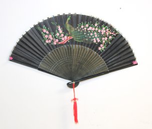 Handmade Peacock Flower Fan  Silk