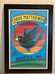 Dave Mathews  Framed Concert Poster
