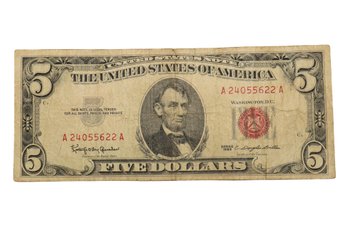 1963 $5 Red Seal Bill