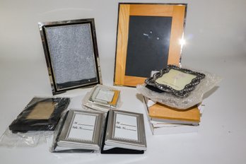 Mix Lot Of Picture Frames And Albums New