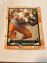 Warren Sapp 1996 Fleer Ultra First Impressions Rookie