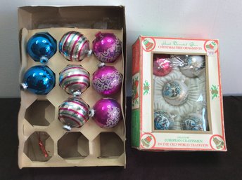 Vintage Glass Christmas Tree Bulbs Lot #11