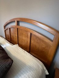 Beautiful Burlwood Queen Headboard & Adjustable Bed