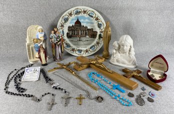 Religious Items - Rosaries, Saints & Holy Metals, Crosses, Figurines