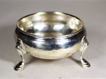 Antique Georgian Sterling Silver Footed Open Salt Cellar