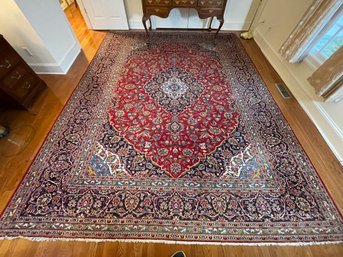 Vintage Room Size Persian Oriental Rug  Carpet, Measures 120' X 152' ( 1st Fl Office-L)