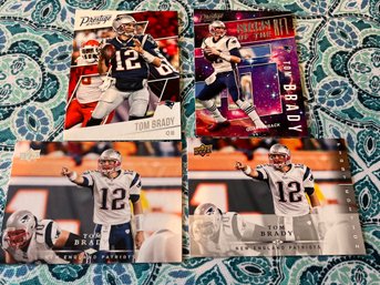 Lot Of 4 Tom Brady Premium Base & Inserts