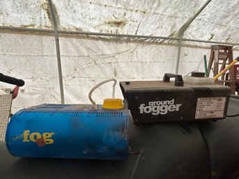 Two Fog Machines Including Industrial Ground Fogger