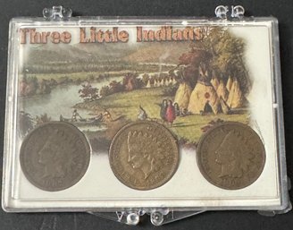 Three Little Indians Indian Head Pennies