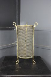 Woven Brass Basket