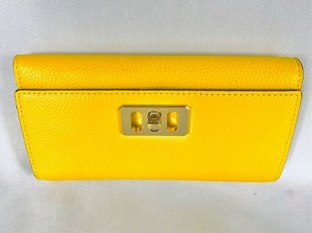 Fantastic Like New Yellow Tri-fold Michael Kors Wallet