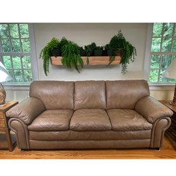 A Beautiful Ethan Allen Genuine Leather Couch, Great Condition!