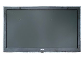 A Samsung 46' Flat Screen TV And Sony Hi Def Media Interface