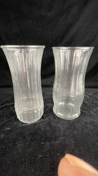 Pair Of Large Glass Vases