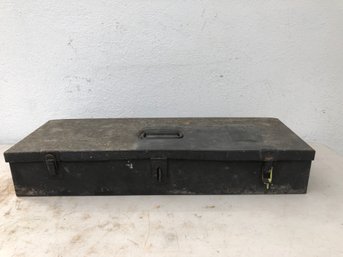Black Tool Box With Socket Wrench Set