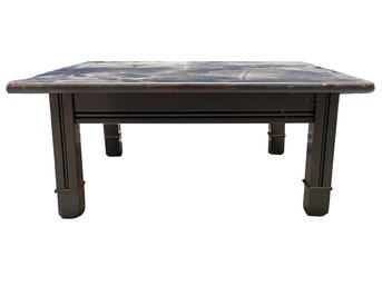 A Large Rustic Wood Coffee Table