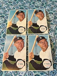 Lot Of 4 Al Kaline 1964 Topps Giants #12