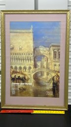 Turner And Byron Museum Poster 39x26in Tate Gallery Matted Framed Glass