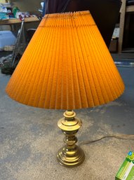 Working Brass Large Table Lamp With Bulb.