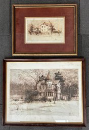 Signed Drawings Of Historical Homes