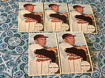 Lot Of 5 Brooks Robinson 1964 Topps Giants #50