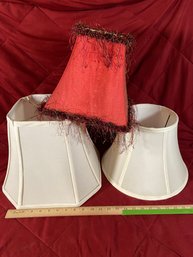 3 Lamp Shades 9' To 11' Tall