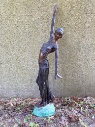 Art Deco Style Bronze Dancer (In The Manner Of Chiparus)