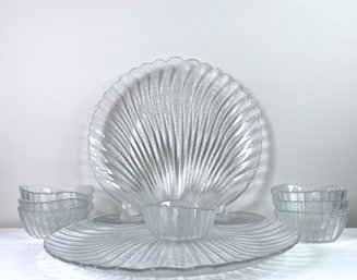 12inch Scallop Plates And 4 Inch Bowls