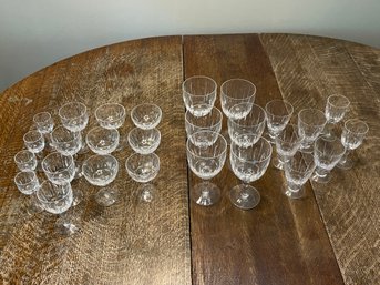 Stuart England Crystal Glasses 27 Piece Set