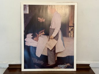 Vintage Art Poster: Freedom From Fear By Norman Rockwell