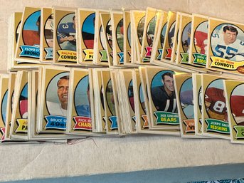 Lot Of 71 - 1970 Topps Football W/HOFers