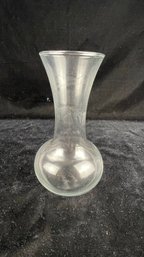 Glass Flower Vase-Bulbous Bottom With Slender Neck