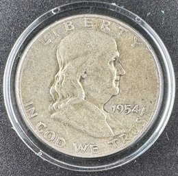 1954-D Benjamin Franklin Half Dollar