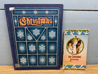 The Christmas Stocking. 19th Century Children's Christmas HC Book And 1948 Christmas Literature And Art.