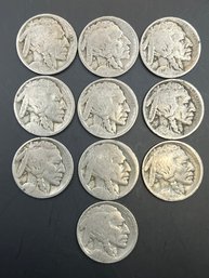 10 Beautiful Buffalo Nickels Unknown Dates