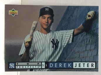 1994 Upper Deck Top Prospects Derek Jeter Rookie Card - L