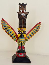 Primitive  Handcrafted Totem Pole