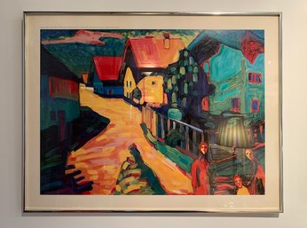 'Murnau Street With Women' By Wassily Kandinsky, 1908-1982 Norton Simon Museum, Pasadena, CA Exhibition Poster