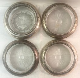 Set Of 4 Sterling Coasters