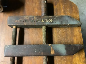 Antique Wooden Clamp