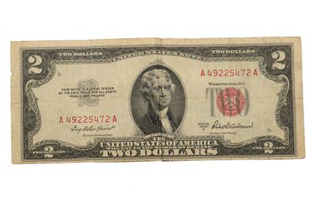 1953A $2 Red Seal Banknote
