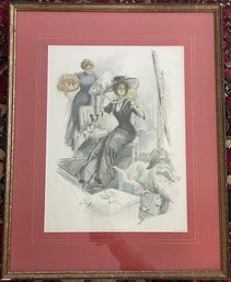 Framed Print 'The American Girl In France'