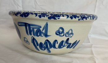 Storie Pottery Bowl- Popcorn Bowl