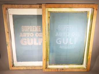 Vintage Automotive Silk Screens - Gulf Oil