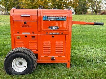 An Interstate Industrial Equipment E9500 Gas Generator - Like New - Only 1 Hour Of Use