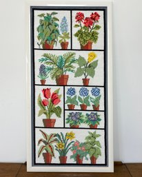 A Large Vintage Needlepoint Panel