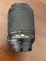 A Nikon 55-200mm F4-5.6G ED Auto Focus-S DX Nikkor Zoom Lens