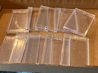 Lot Of 10 Magnetic One Touch Card Cases