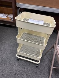 3 Tier Rolling Metal Cart