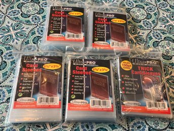 Lot Of 5 Ultra Pro Penny Trading Card Sleeves Brand New